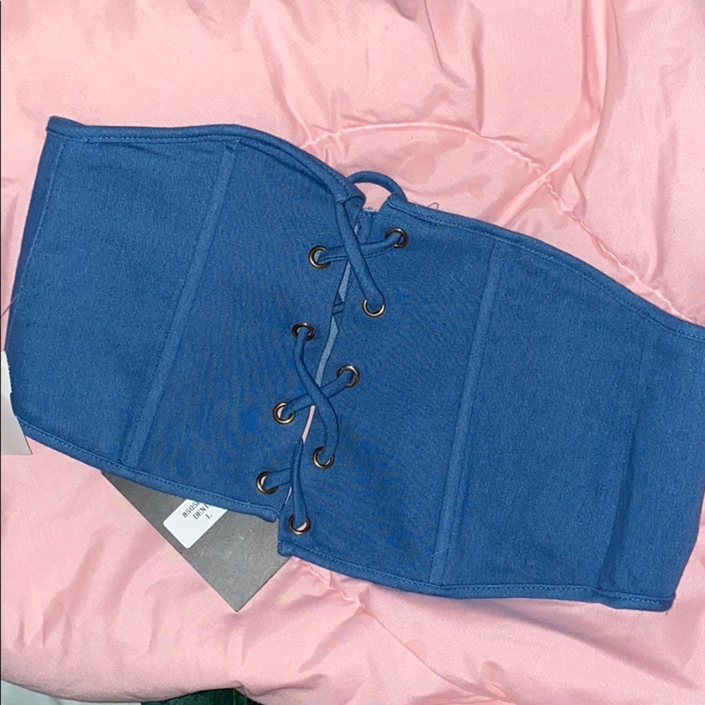 Blue sky corset